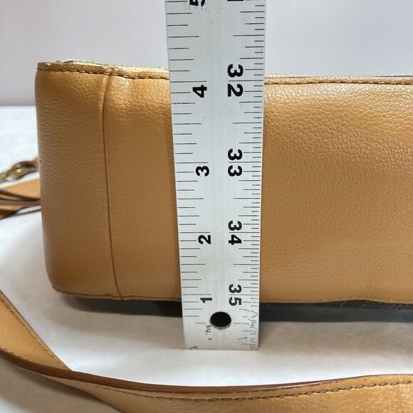 Fossil Talia Hobo Shoulder Bag Crossbody Purse Tan Stripe SHB2778558 Retail $228 - Picture 13 of 14